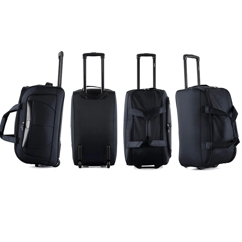 Izod Carol Lightweight Soft Shell Rolling Duffel Bag Luggage Set - 20" Carry-on