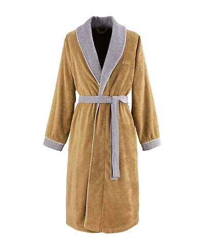 Boss Home Lord Men's Cotton Velour Shawl Bathrobe