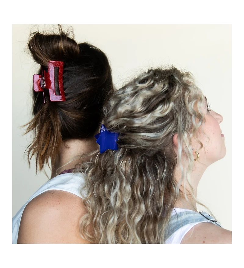 Clip Set - Red + Blue Star