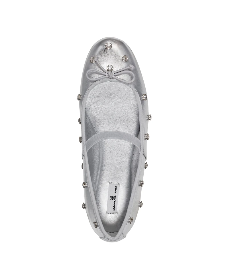 Bandolino Women's Prity Mary Jane Embellished Ballet Flats