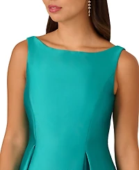 Adrianna Papell Boat-Neck A-Line Dress
