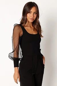 Petal and Pup Wesson Sheer Sleeve Top