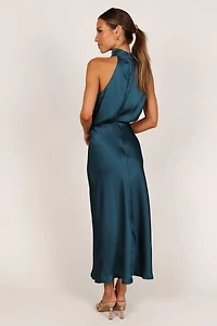 Petal and Pup Women's Anabelle Halter Neck Midi Dress