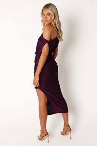 Petal and Pup Womens Santiago Off Shoulder Midi Dress