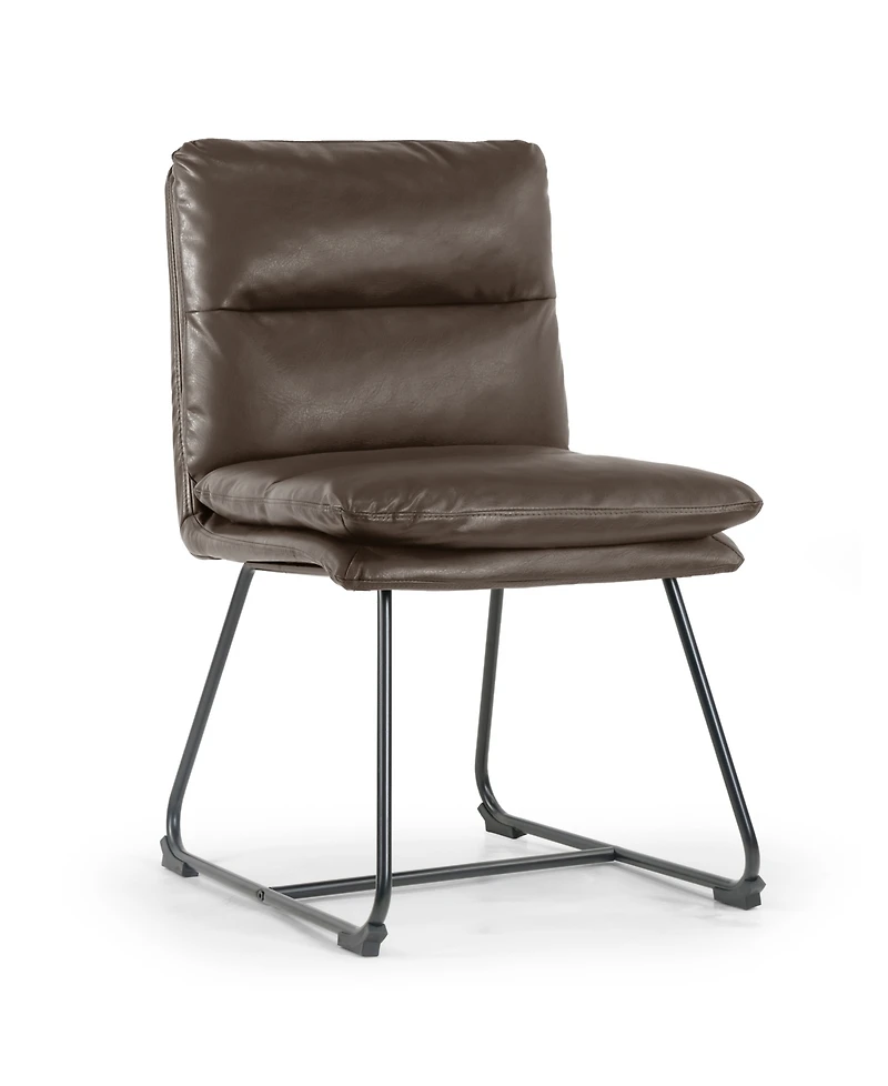 Glamour Home 33" Aulani Iron, Polyester Dining Chair