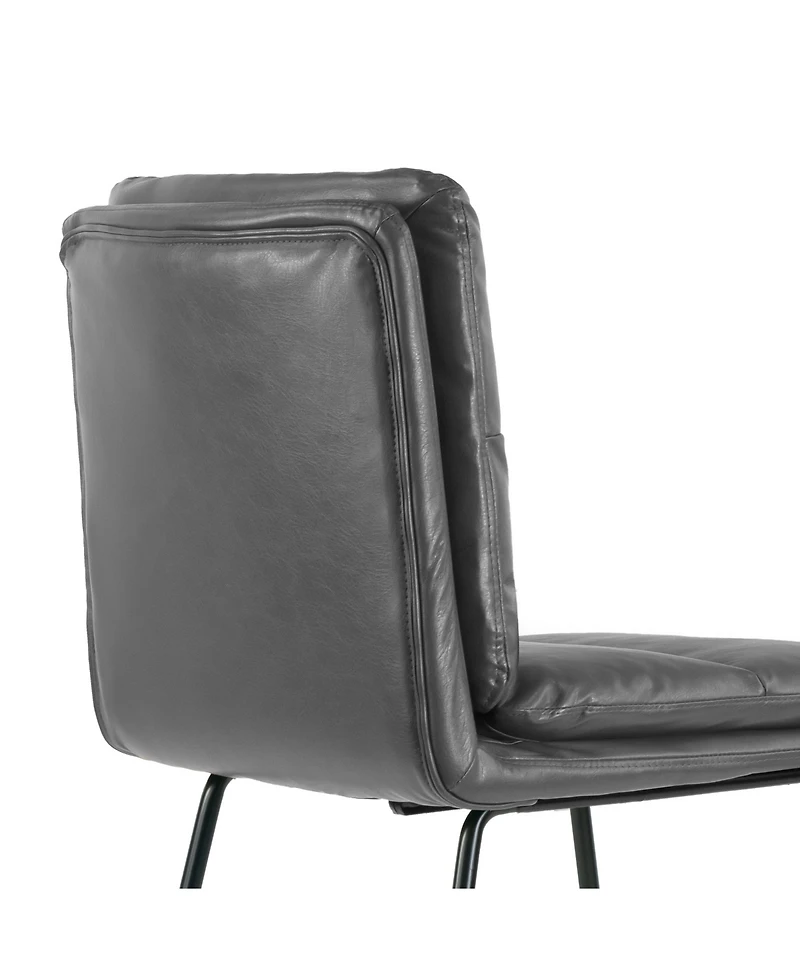 Glamour Home 30" Aulani Iron, Polyester Barstool, Set of 2