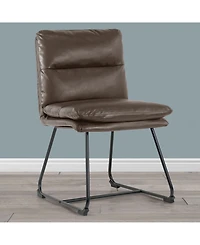 Glamour Home 33" Aulani Iron, Polyester Dining Chair