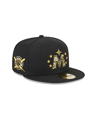 New Era Men's Black Minnesota Twins 2024 Armed Forces Day On-Field 59FIFTY Fitted Hat