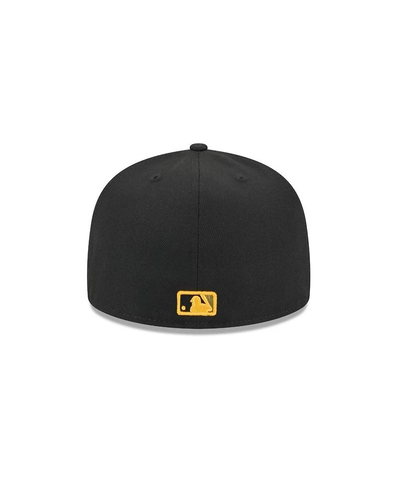 New Era Men's Black Milwaukee Brewers 2024 Armed Forces Day On-Field 59FIFTY Fitted Hat