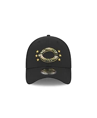 New Era Men's Black Cincinnati Reds 2024 Armed Forces Day 39THIRTY Flex Hat