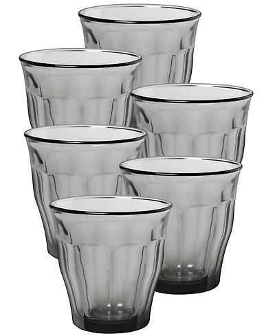 Duralex Picardie Grey Tumbler - 8 3/8 Oz.- Set Of 6