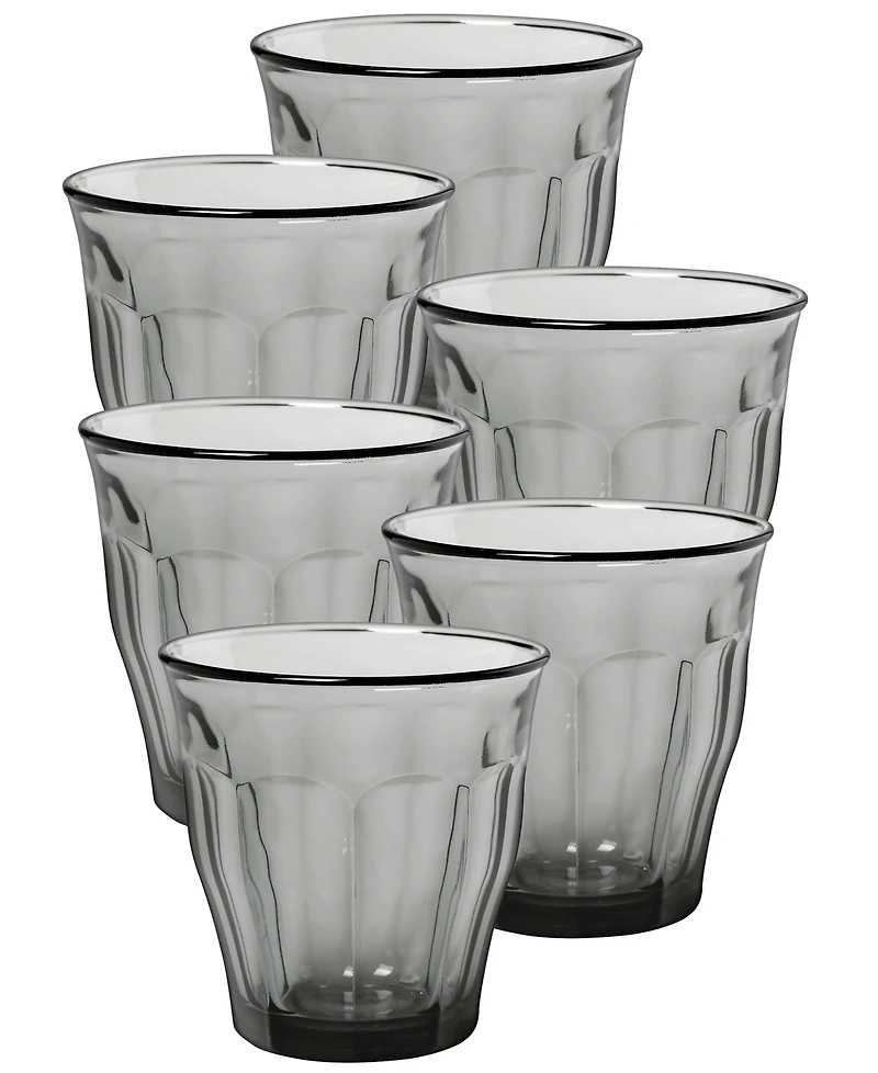 Duralex Picardie Grey Tumbler - 10 3/8 Oz. - Set Of 6