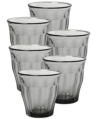 Duralex Picardie Grey Tumbler - 10 3/8 Oz. - Set Of 6