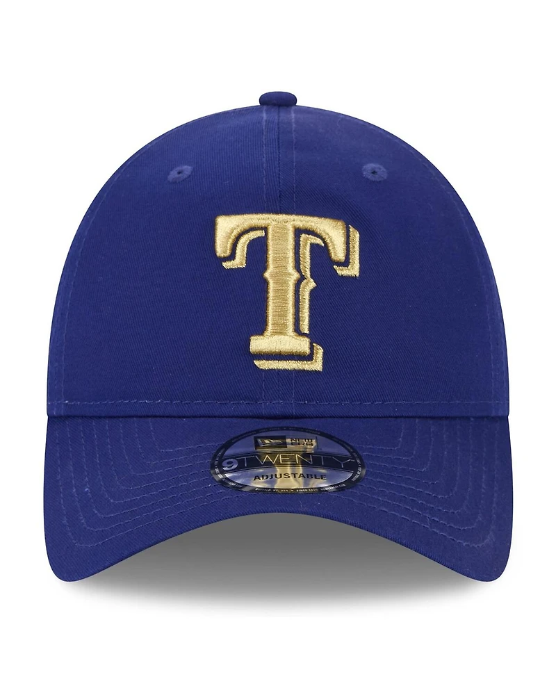 New Era Men's Royal Texas Rangers 2024 Gold Collection 9TWENTY Adjustable Hat