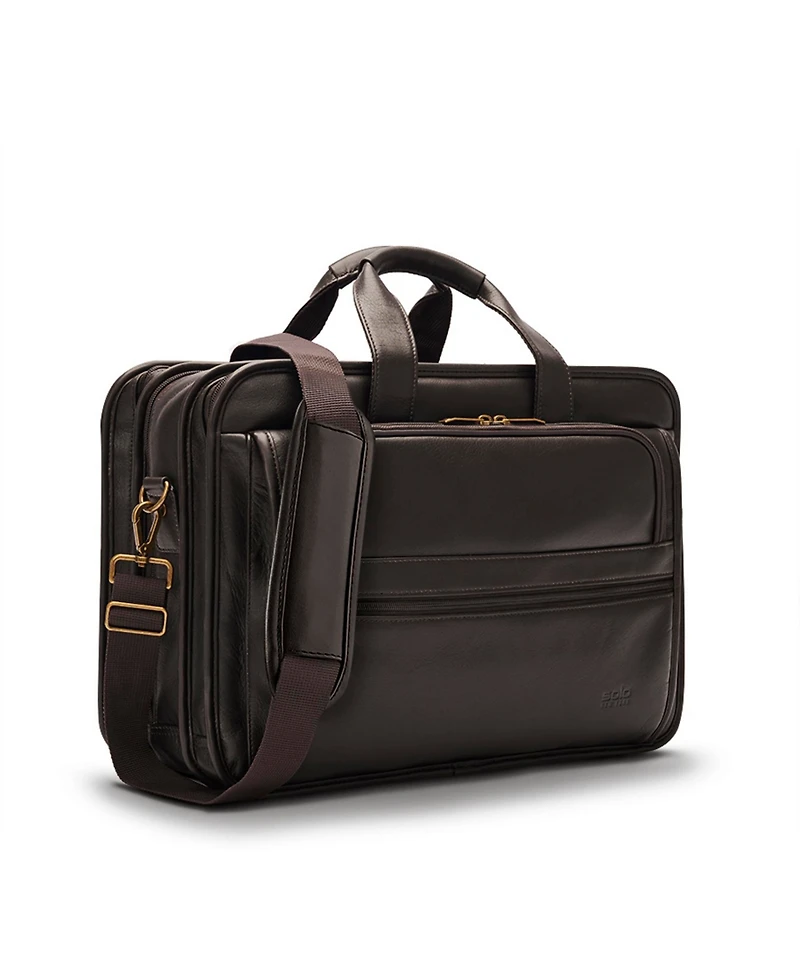Solo New York Classic Leather Briefcase
