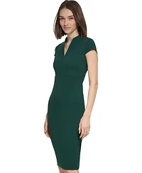 Calvin Klein Petite Short-Sleeve Sheath Dress