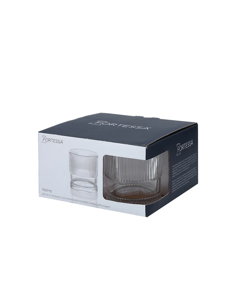 Fortessa NoHo Double Old-Fashioned 9.85-oz. Glasses, Set of 4