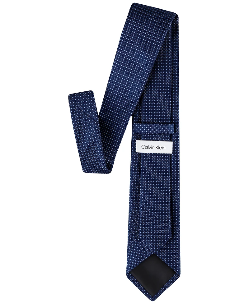 Calvin Klein Men's Sabrina Micro-Grid Tie