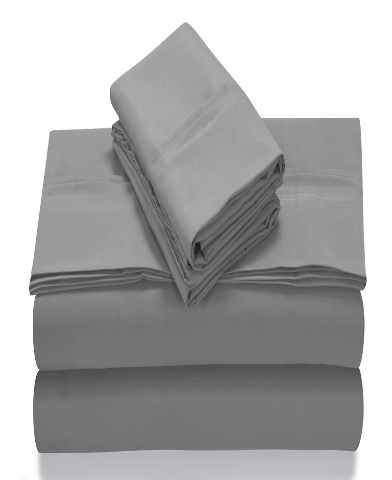 Tribeca Living Super Soft Solid Easy-Care Extra Deep Pocket Sheet Set
