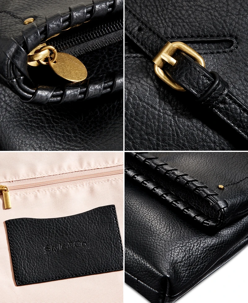 Style & Co. Whipstitch East West Flap Small Crossbody