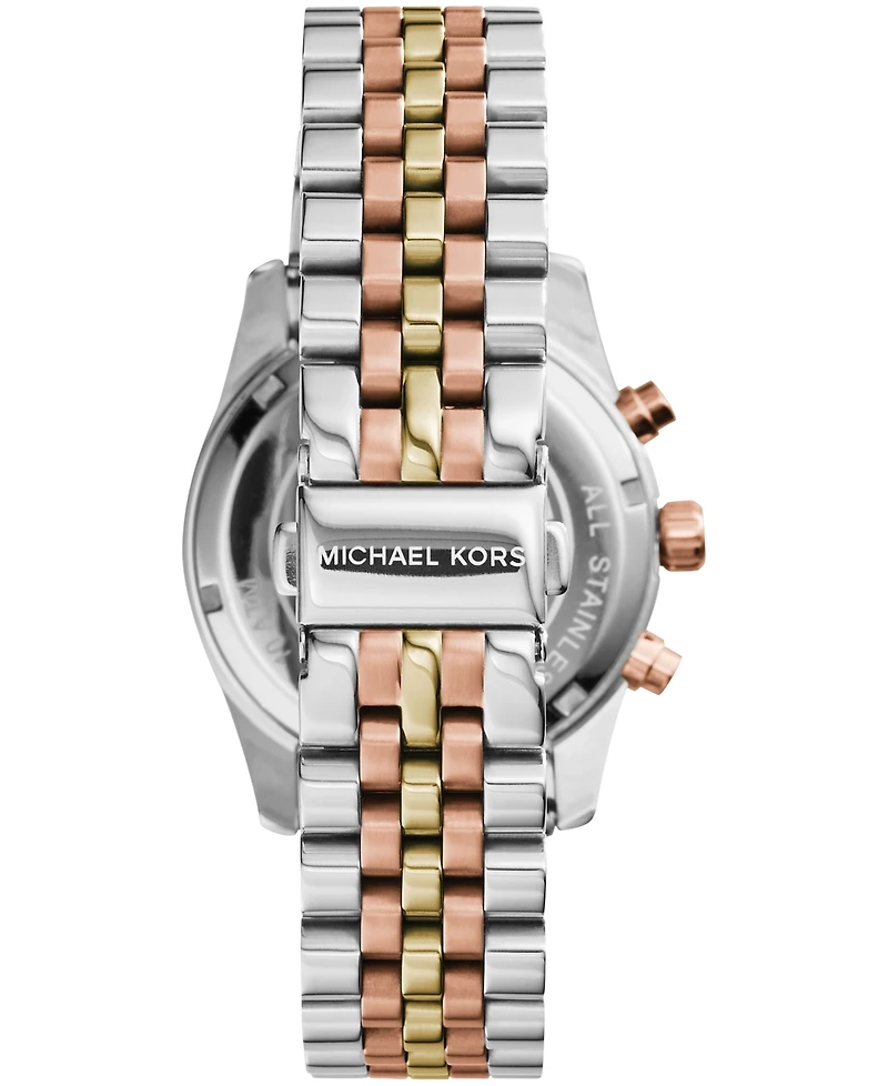 Michael Kors Women's Lexington Tri-Tone Stainless Steel Watch 38mm