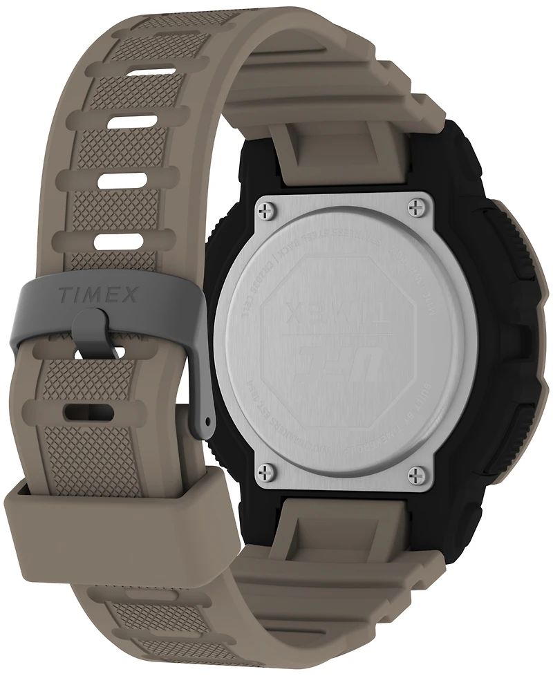 Timex Men's Ufc Rumble Digital Tan Polyurethane Strap 50mm Round Watch