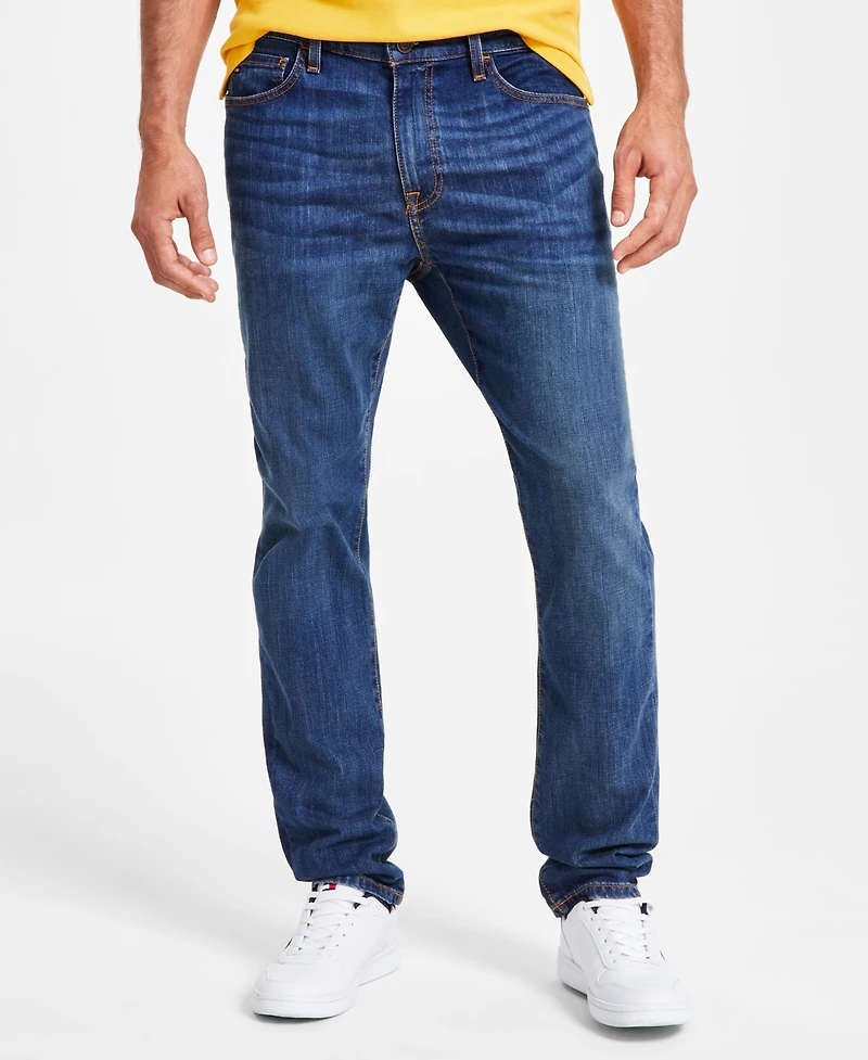 Tommy Hilfiger Men's Straight-Fit Stretch Jeans