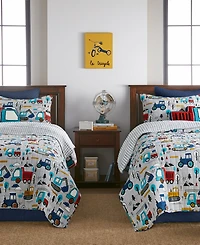 Levtex Kids Mod Trucks Reversible 3-Pc. Quilts Set, Full/Queen