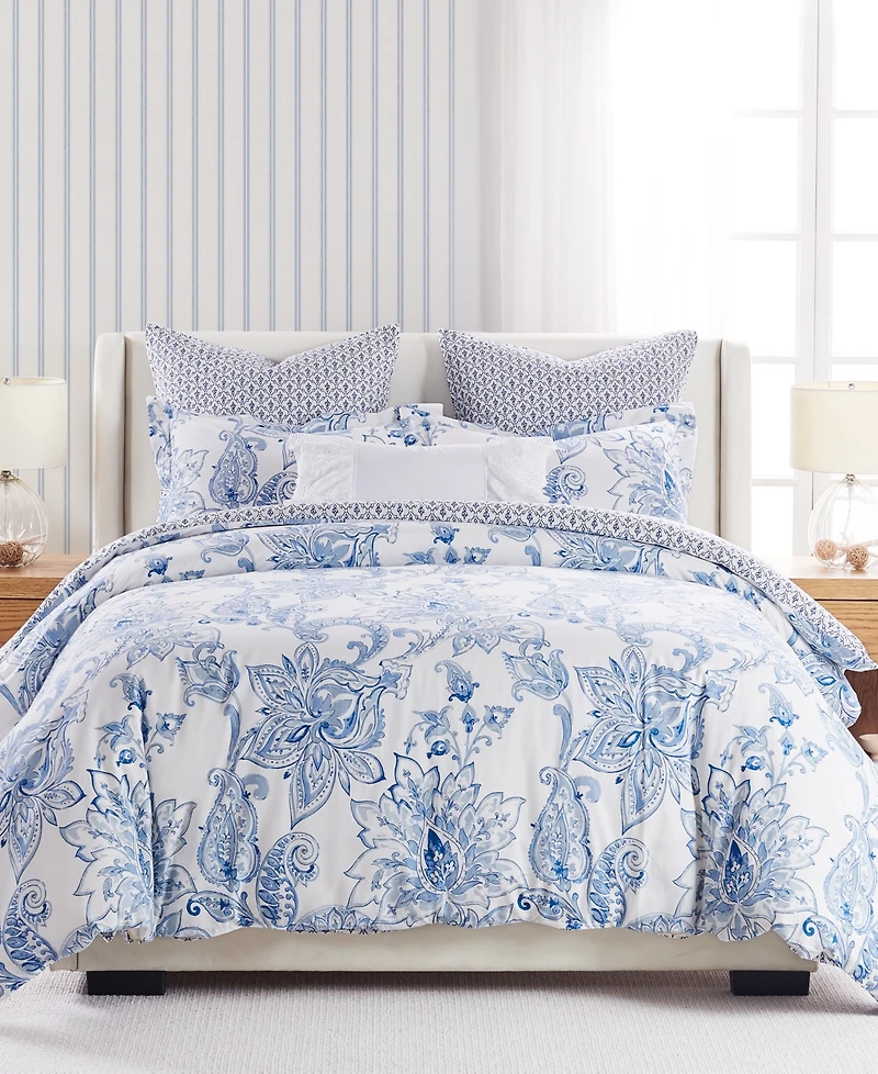 Levtex Bennett Reversible 3-Pc. Duvet Cover Set, Full/Queen
