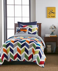 Levtex Dominik Reversible 3-Pc. Duvet Cover Set, Full/Queen