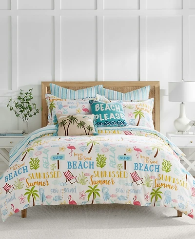 Levtex Beach Days Reversible 3-Pc. Comforter Set, Full/Queen
