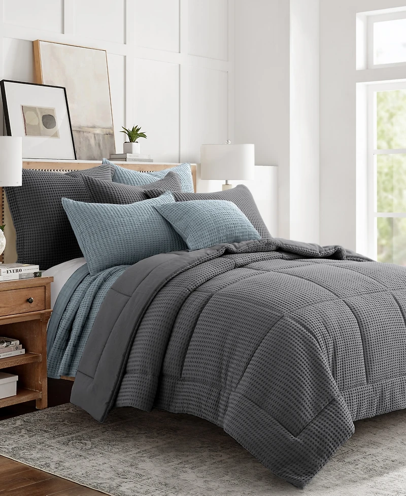 Levtex Mills Waffle Textured 2-Pc. Comforter Set, Twin/Twin Xl