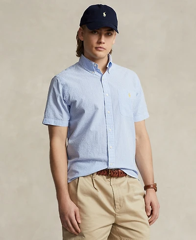 Polo Ralph Lauren Men's Rl Prepster Classic-Fit Striped Seersucker Shirt