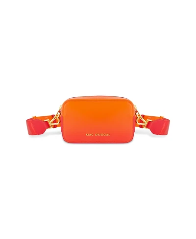 Ombre Leather Crossbody Camera Bag
