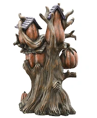 National Tree Company 12" Tree of Jack O' Lanterns Decoration, Led Lights, Halloween Collection