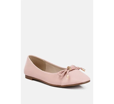 moi metallic embellished flat ballerinas