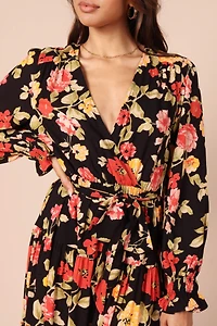 Petal and Pup Women's Wrap Jacket Maxi Dress