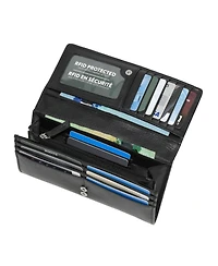 Ladies Leather Expander Clutch Wallet