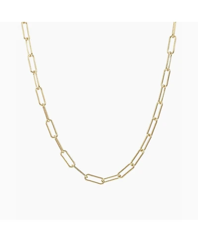 Bearfruit Jewelry Sterling Silver 18k Gold Plated Amelia Chain Statement Necklace