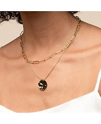 Roth Layered Medallion Necklace