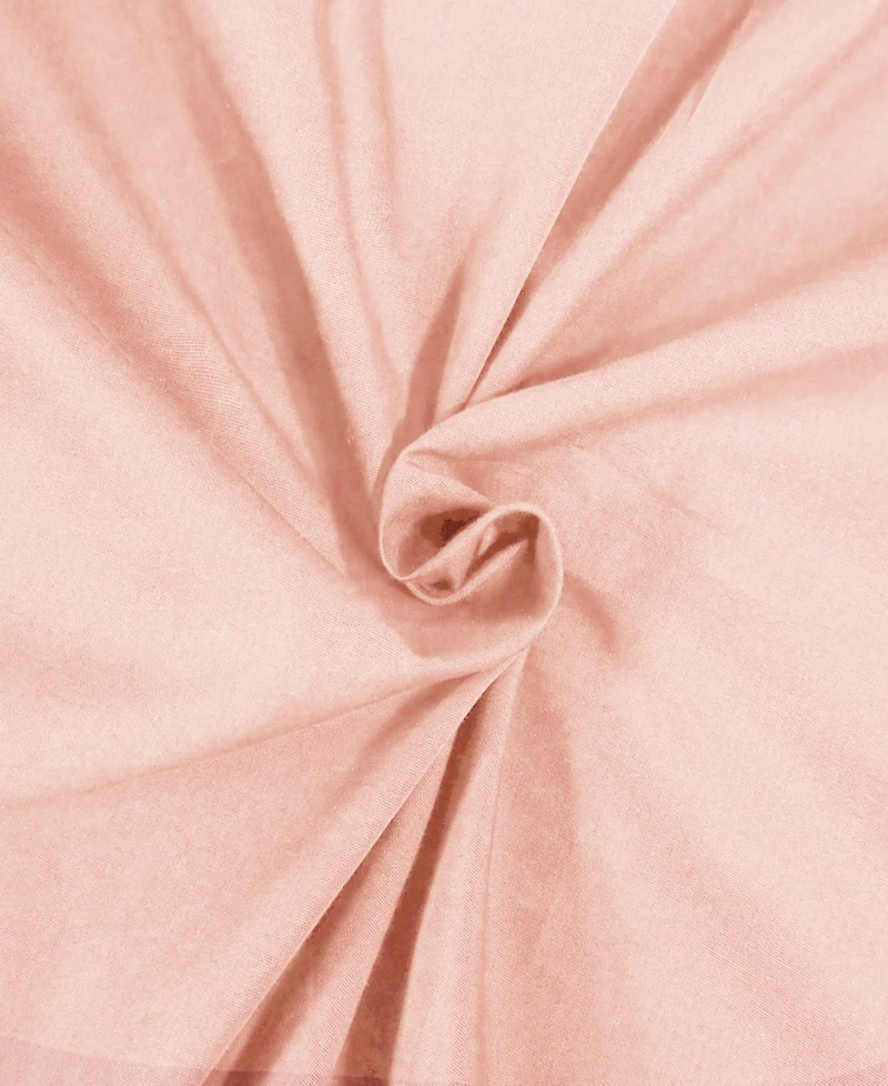 Superior Solid 300-Thread Count Cotton Percale Deep Pocket Sheet Set, California King
