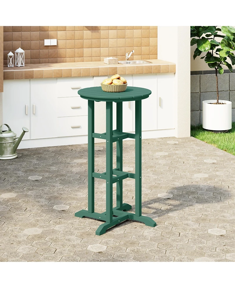 42" Counter Height Round Outdoor Patio Bistro Bar Table
