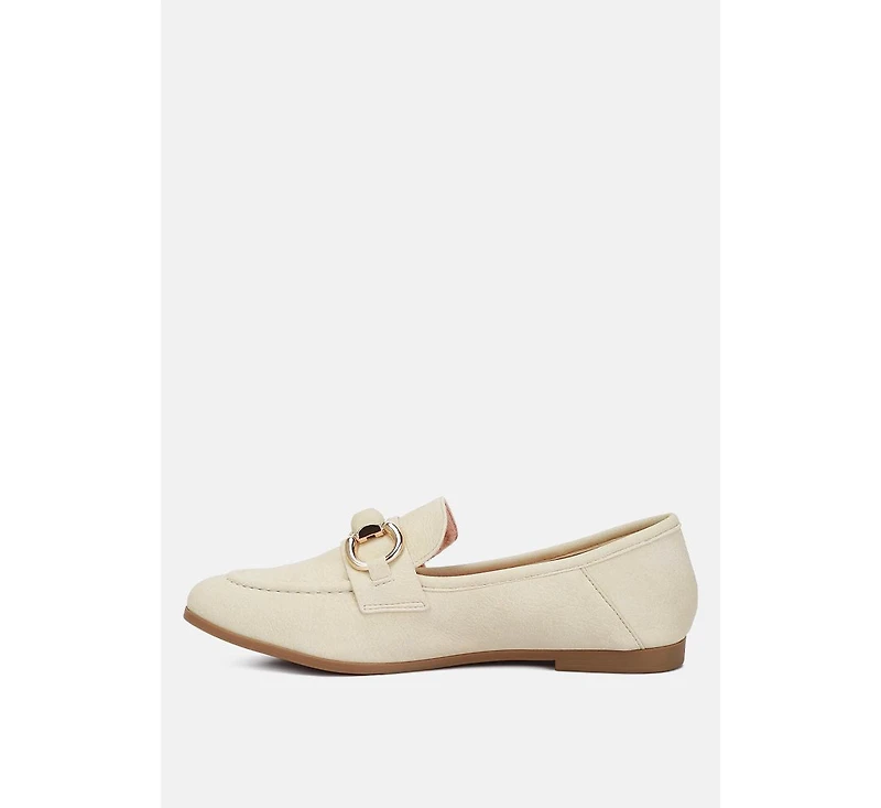 Asher Horsebit Embellished Raffia Loafers Black