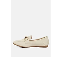 Asher Horsebit Embellished Raffia Loafers Black