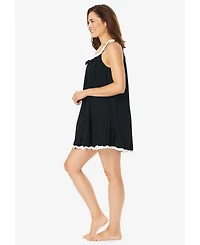 Amoureuse Plus Babydoll Ruffle Gown
