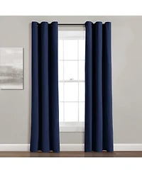 Lush Decor Insulated Grommet Blackout Linen Window Curtain Panel