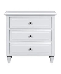 Streamdale 3-Drawer Nightstand Storage Wood Cabinet