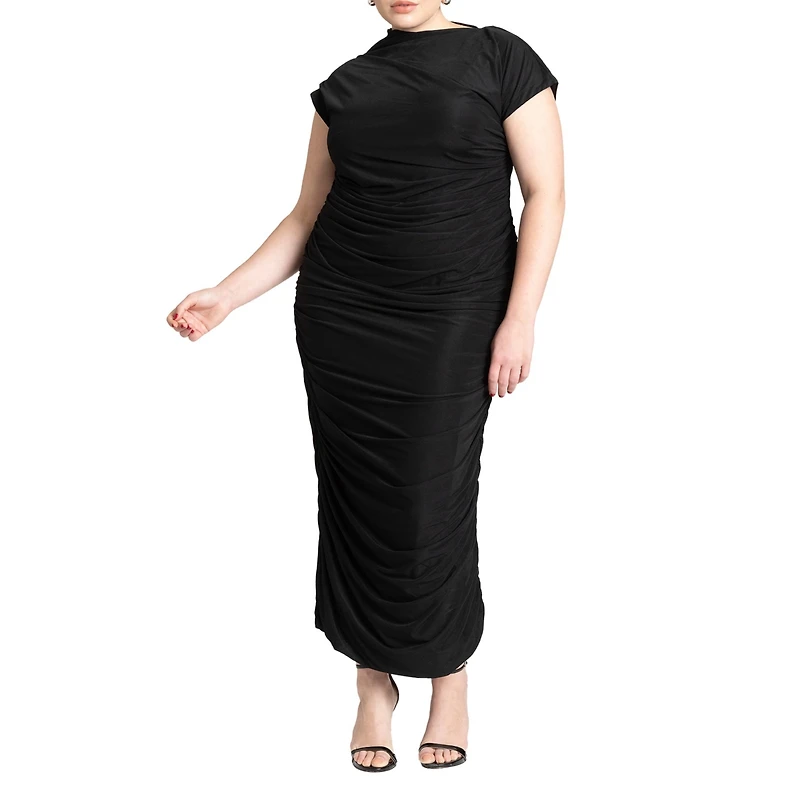Eloquii Plus Draped Asym Dress