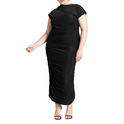 Eloquii Plus Draped Asym Dress