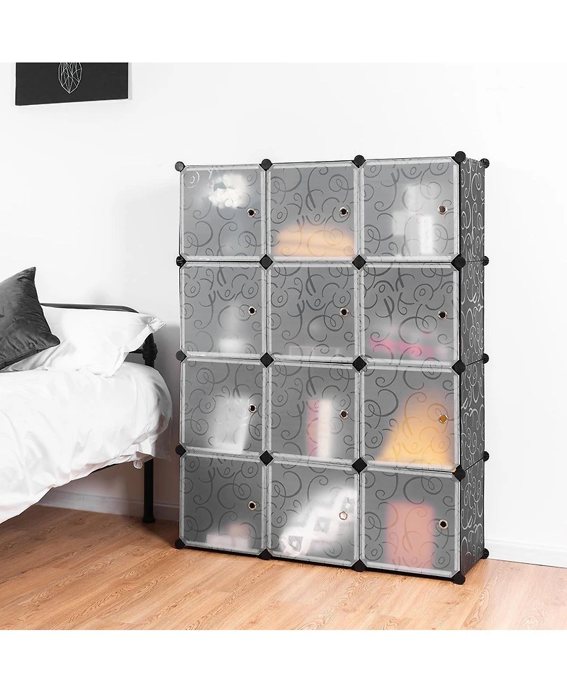 Sugift Diy 12 Cube Portable Closet Storage Organizer